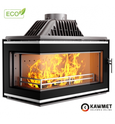 Каминная топка KAW-MET W16 LB (13.5 kW) ECO с левым боковым стеклом купить